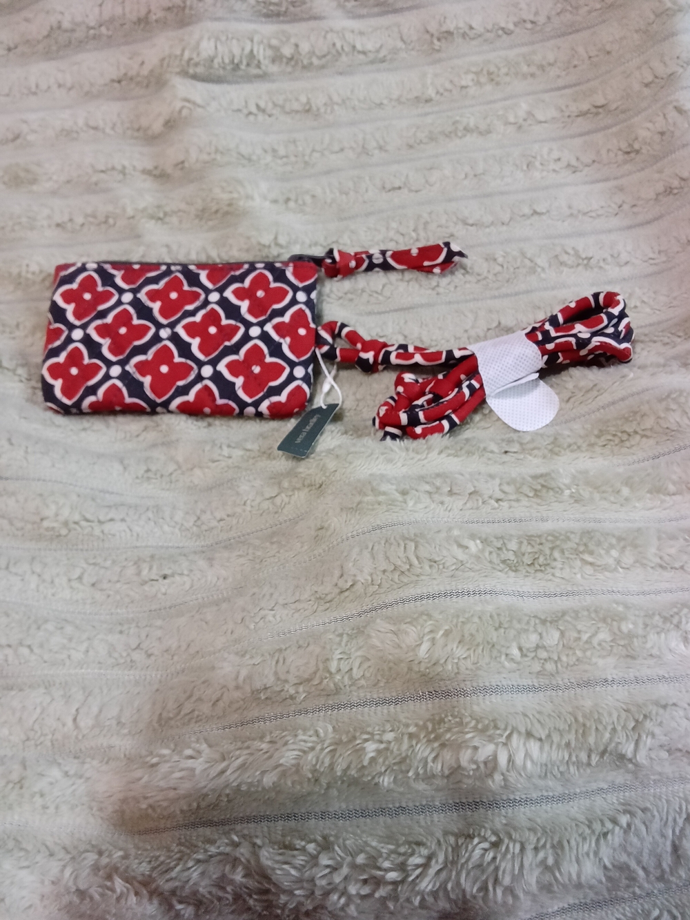 Vera Bradley "Moorish" Pattern Card Pouch Lanyard